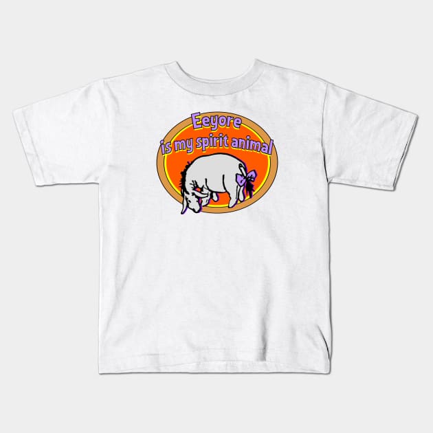 Eeyore: Spirit Animal Kids T-Shirt by Retro-Matic